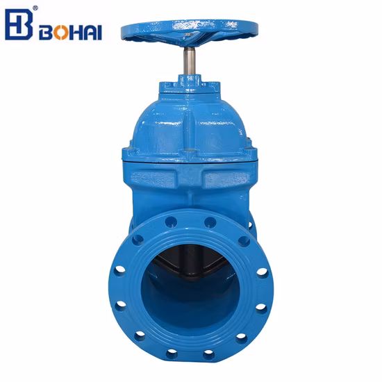 フランジ鋳鉄渤海ポリウッドケース入りスラリーナイフゲートウォーターバルブ